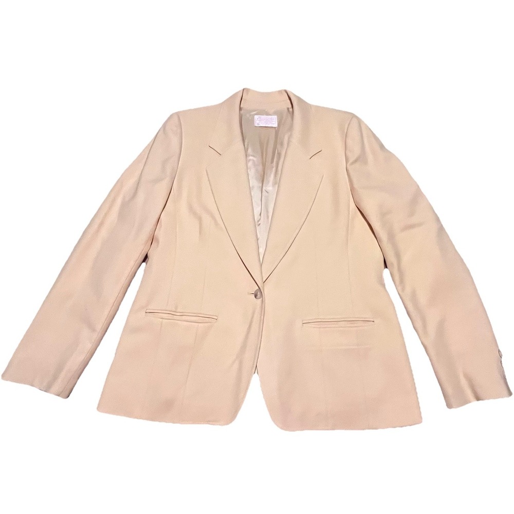 Vintage Pendleton Wool Blazer Single Button Women's Yellow Solid Size See Pic
